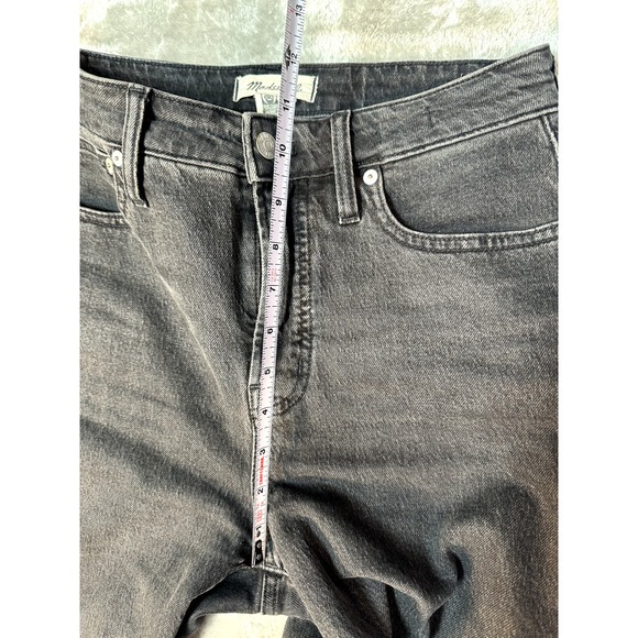 Madewell The Curvy Perfect Vintage Cropped Black Straight Jeans Womens Size 26 - Picture 8 of 10